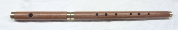 Fife/Flute 2pc. Key of F made from African Sapele. Tunable